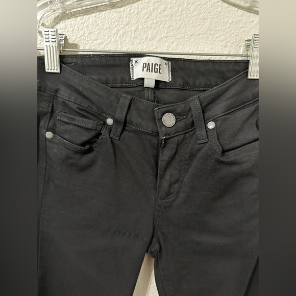 Paige Verdugo Crop Jeans. Sz 25. True black color. - Picture 6 of 7